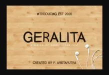 Geralita Font Geralita Font Poster 1