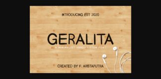 Geralita Font Poster 1