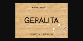 Geralita Font Poster 1