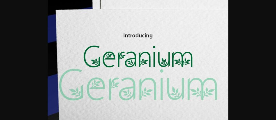Geranium Font Poster 3
