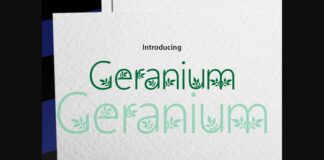 Geranium Font Poster 1