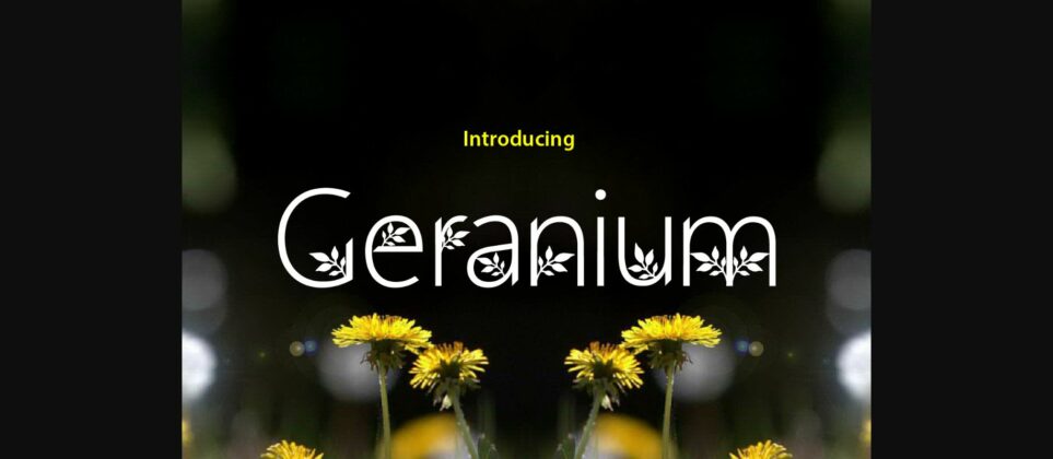 Geranium Font Poster 4