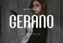 Gerano Font Poster 1