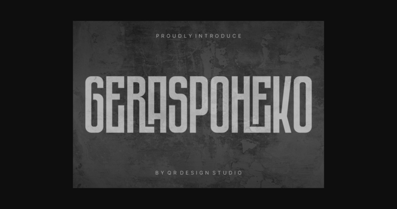 Geraspoheko Font Poster 3