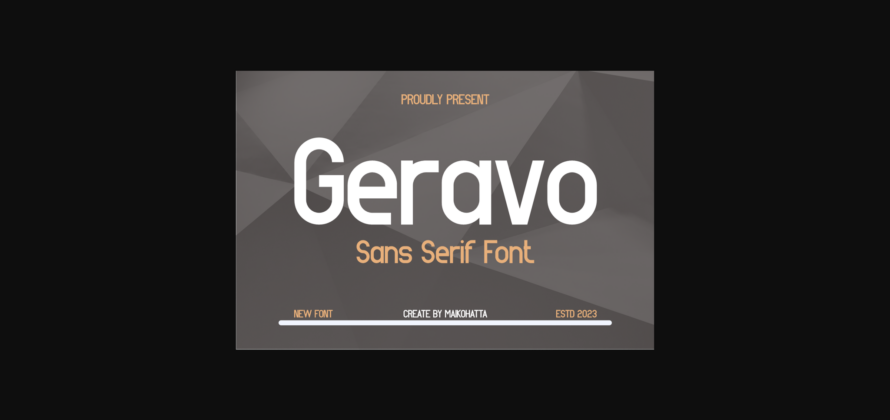 Geravo Font Poster 3