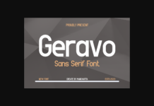 Geravo Font Poster 1