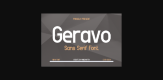 Geravo Font Poster 1