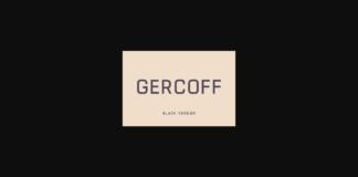 Gercoff Black Font Poster 1