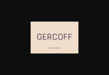 Gercoff Bold Font Poster 1