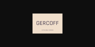 Gercoff Extra Bold Font Poster 1