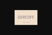 Gercoff Medium Font Poster 1