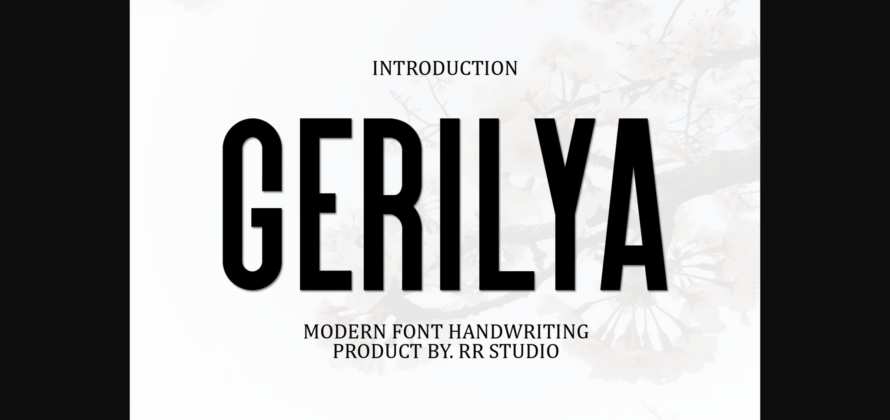 Gerilya Font Poster 3