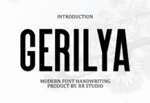 Gerilya Font Poster 1