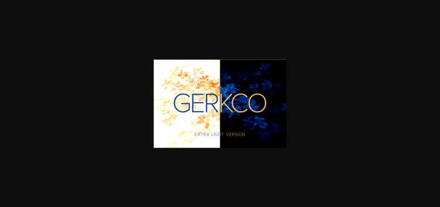 Gerkco Extra Light Font Poster 3