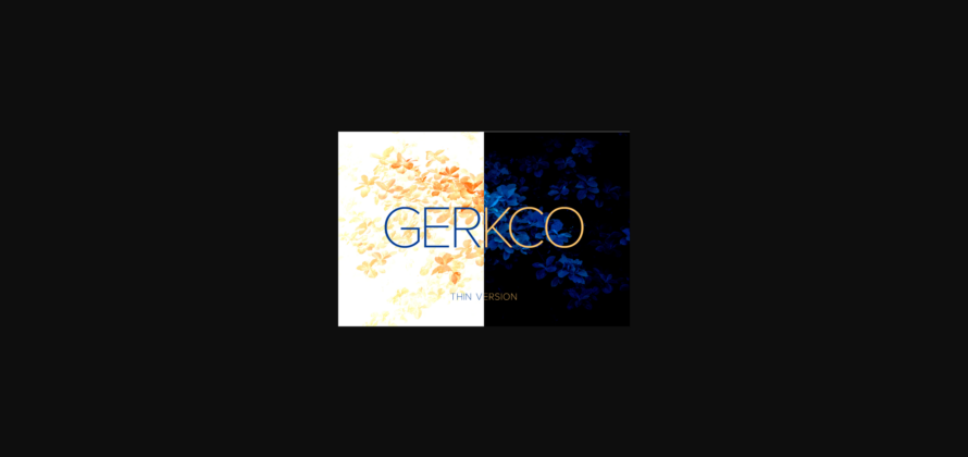 Gerkco Thin Font Poster 3