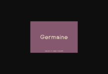 Germaine Font Poster 1