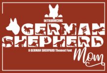 German Shepherd Mom Font Poster 1