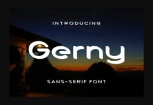 Gerny Font Poster 1