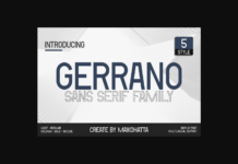 Gerrano Font Poster 1