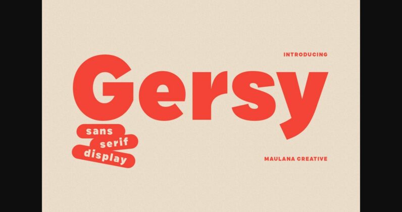 Gersy Font Poster 3
