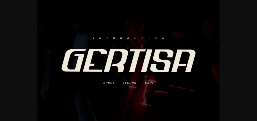 Gertisa Font Poster 3