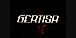 Gertisa Font Poster 1
