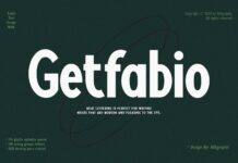 Getfabio Font Poster 1