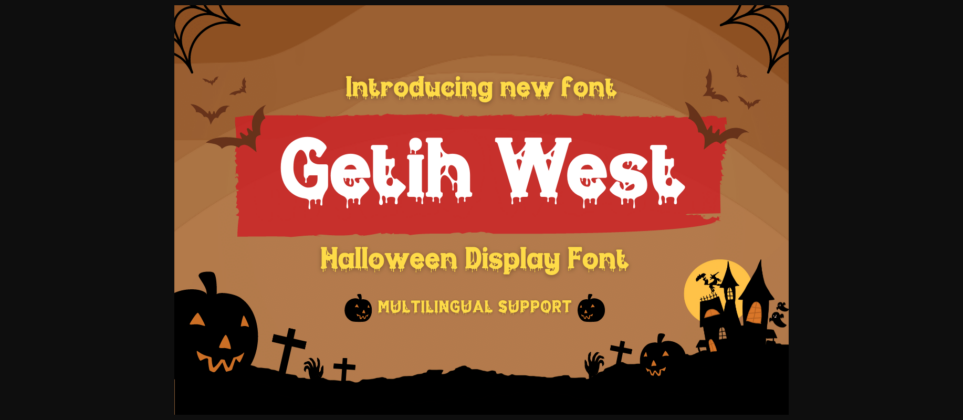 Getih West Font Poster 3