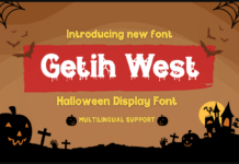 Getih West Font Poster 1