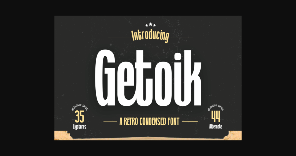 Getoik Font Poster 3