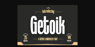 Getoik Font Poster 1