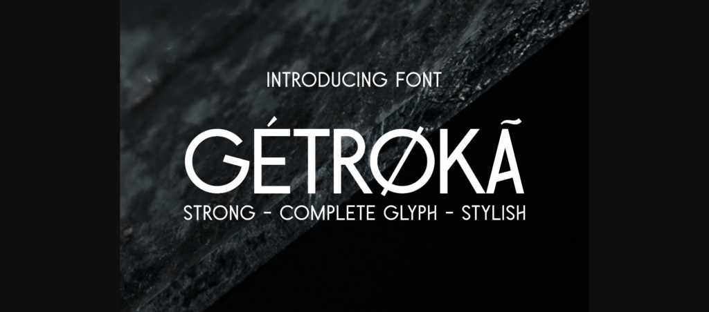 Getroka Font Poster 3