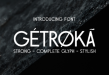 Getroka Font Poster 1