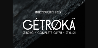Getroka Font Poster 1