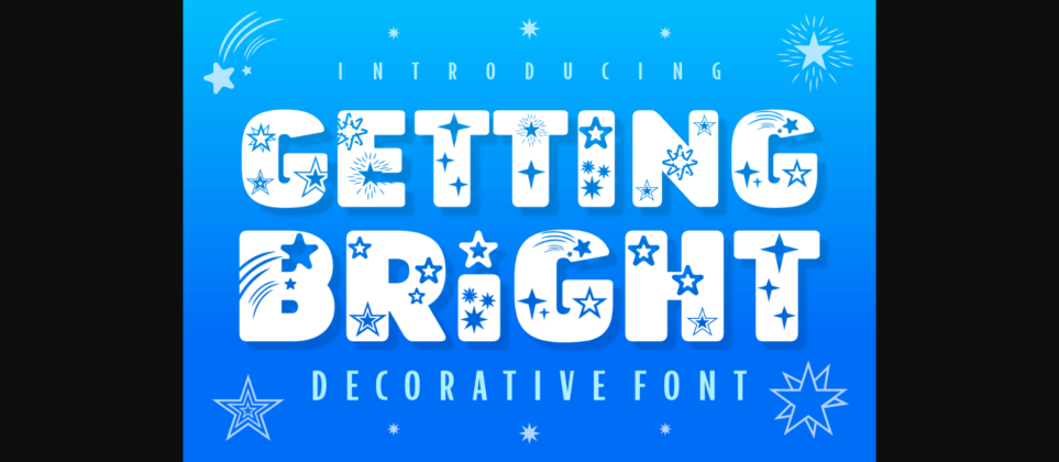 Getting Bright Font Poster 3