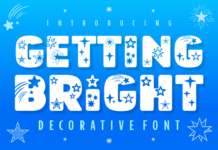 Getting Bright Font Poster 1