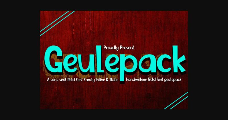Geulepack Font Poster 3