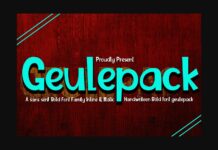 Geulepack Font Poster 1