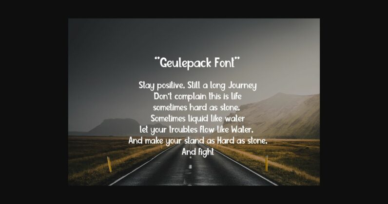 Geulepack Font Poster 10