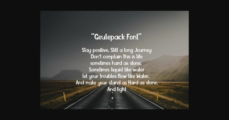 Geulepack Font Poster 10