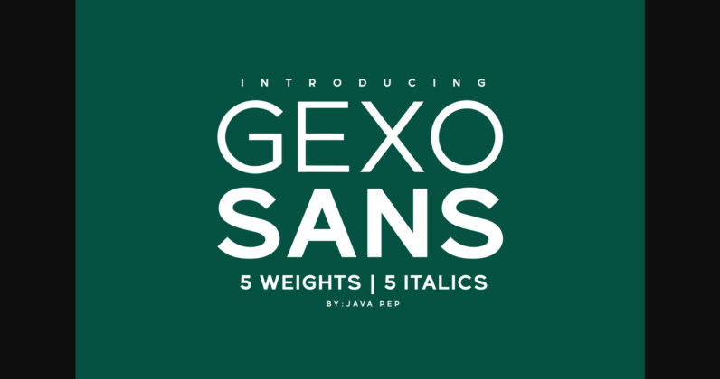 Gexo Sans Font Poster 3