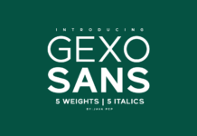 Gexo Sans Font Poster 1