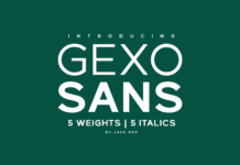 Gexo Sans Font Gexo Sans Font Poster 1