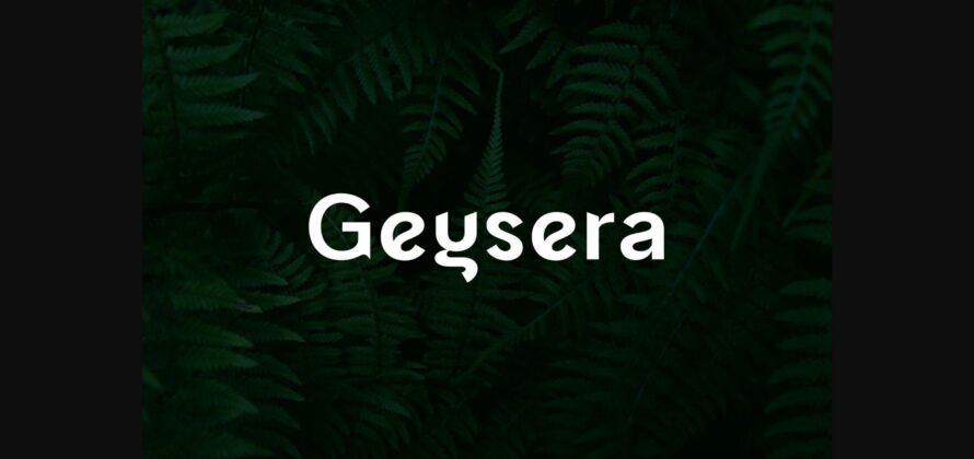 Geysera Font Poster 3