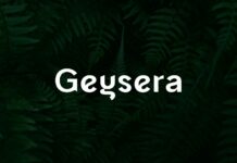 Geysera Font Poster 1