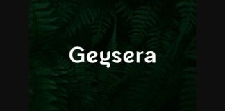 Geysera Font Poster 1