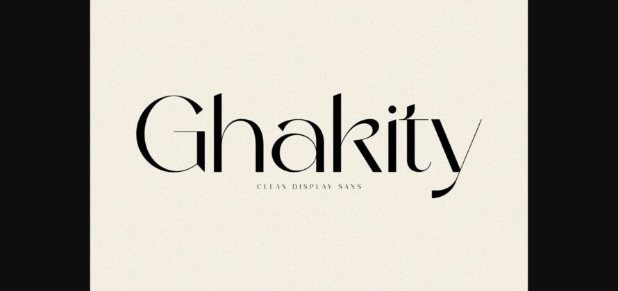 Ghakity Font Poster 3