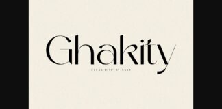 Ghakity Font Poster 1