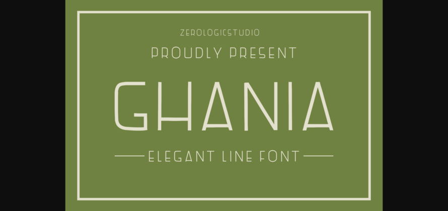 Ghania Font Poster 3