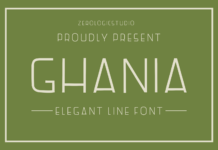 Ghania Font Poster 1